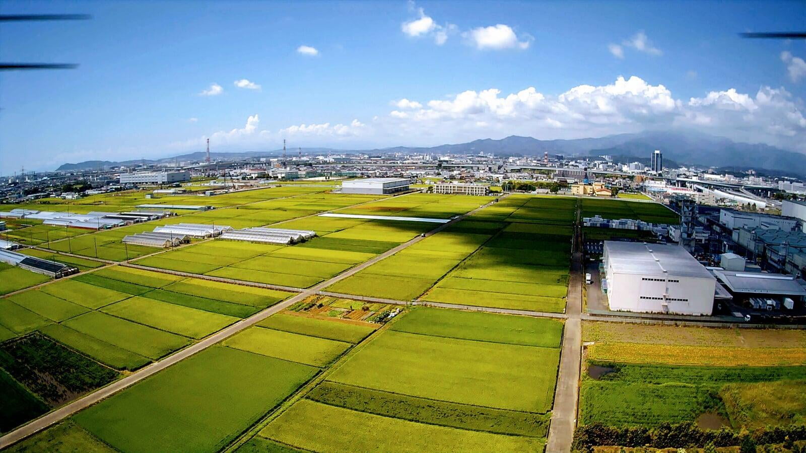 海老名市上空　ドローン撮影